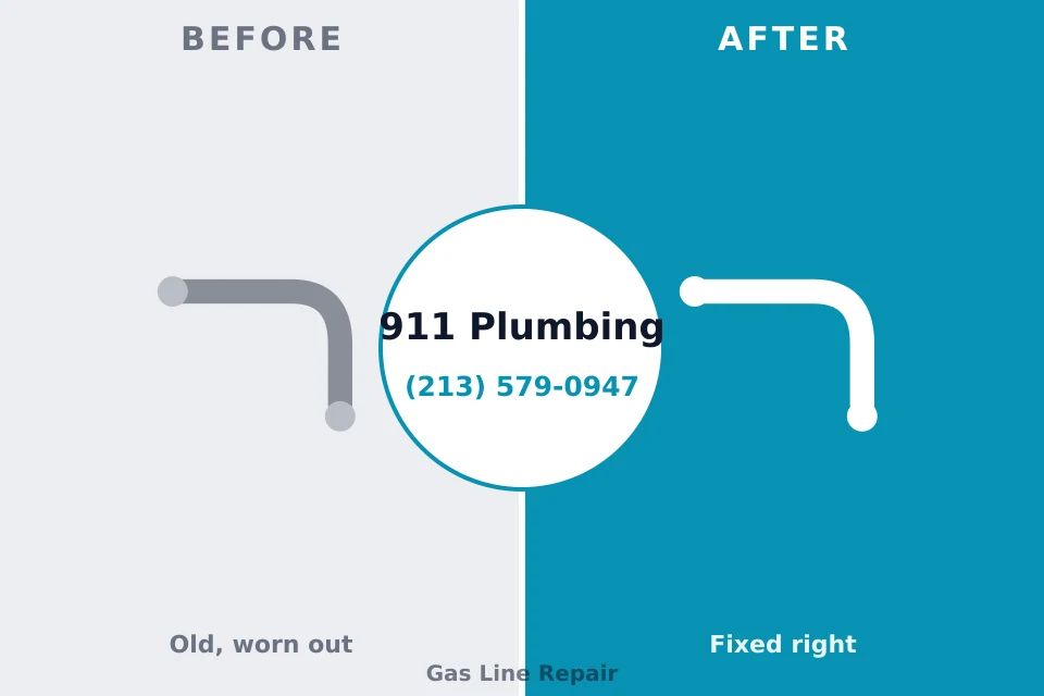 Before and after: plumbing repair Discovery Harbour, HI
